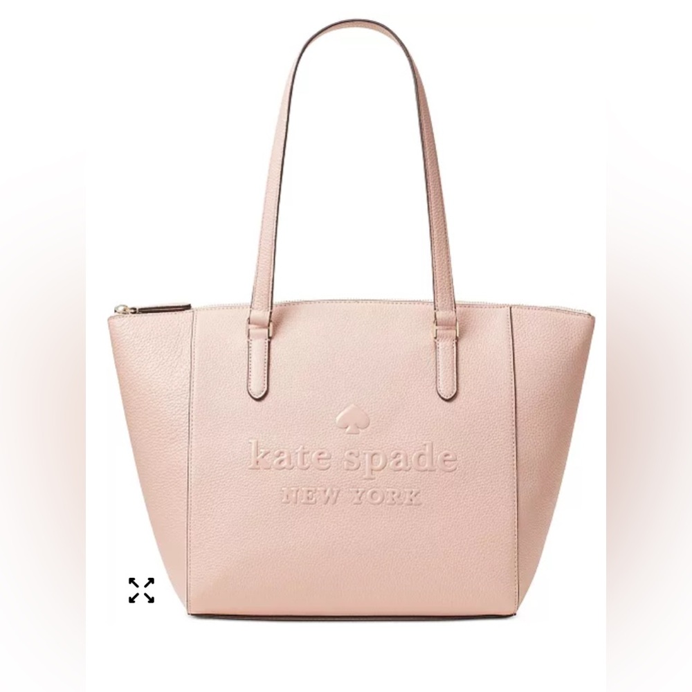 Kate Spade Sienne Logo Large Pink Leather Tote
